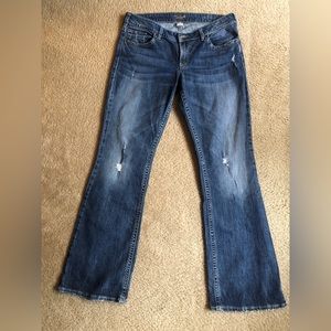 Women’s SILVER AIKO bootcut jeans, size 14/L33. Good used condition.
